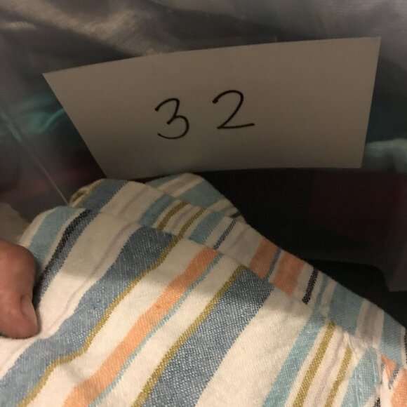 Briggs Striped Womens Shorts XL Rayon & Linen Blend - Picture 6 of 6